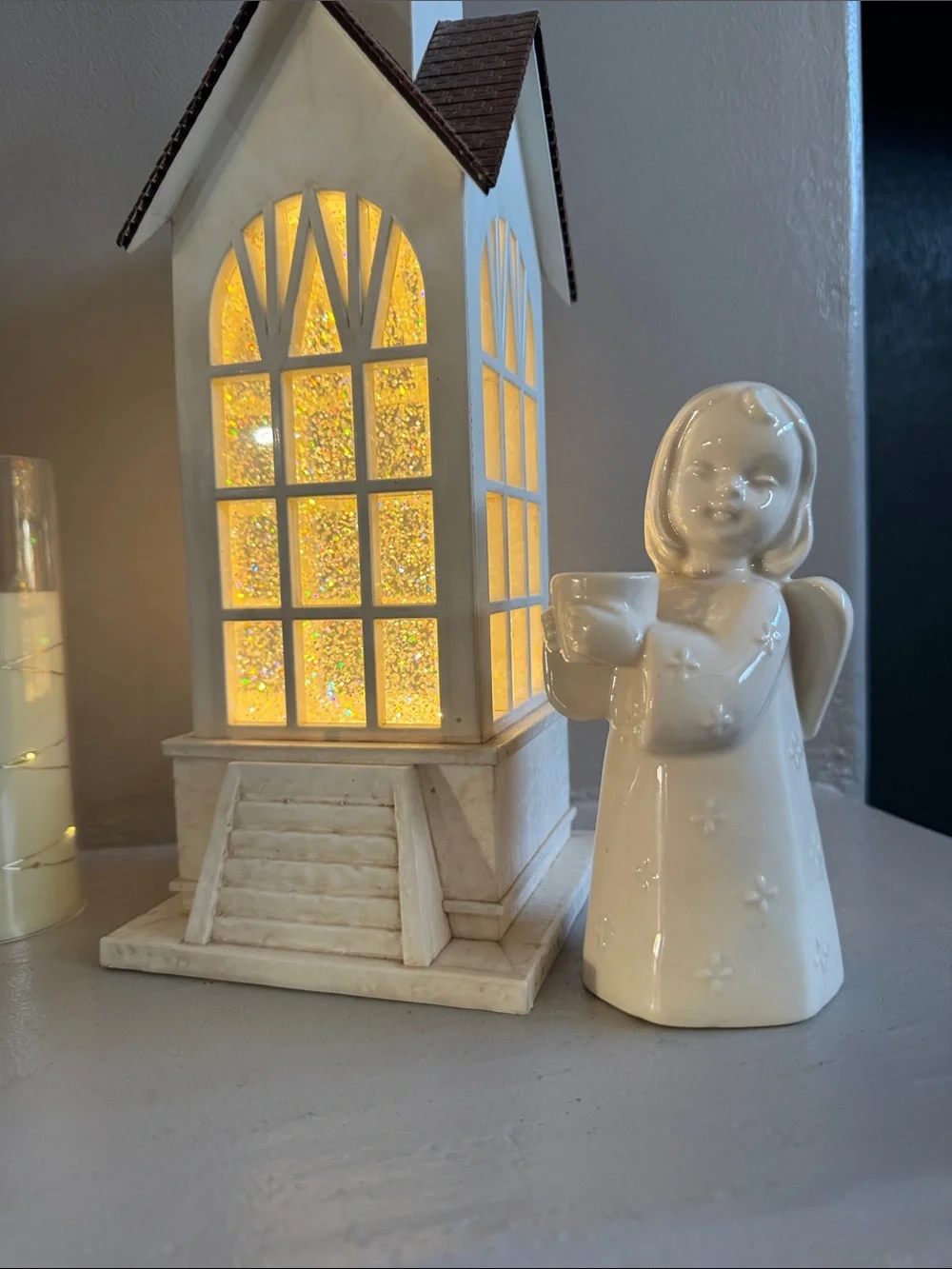 Vintage Erphila Christmas Angel Candle Holder